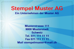 Business Cards unilateralemente - formato orizzontale